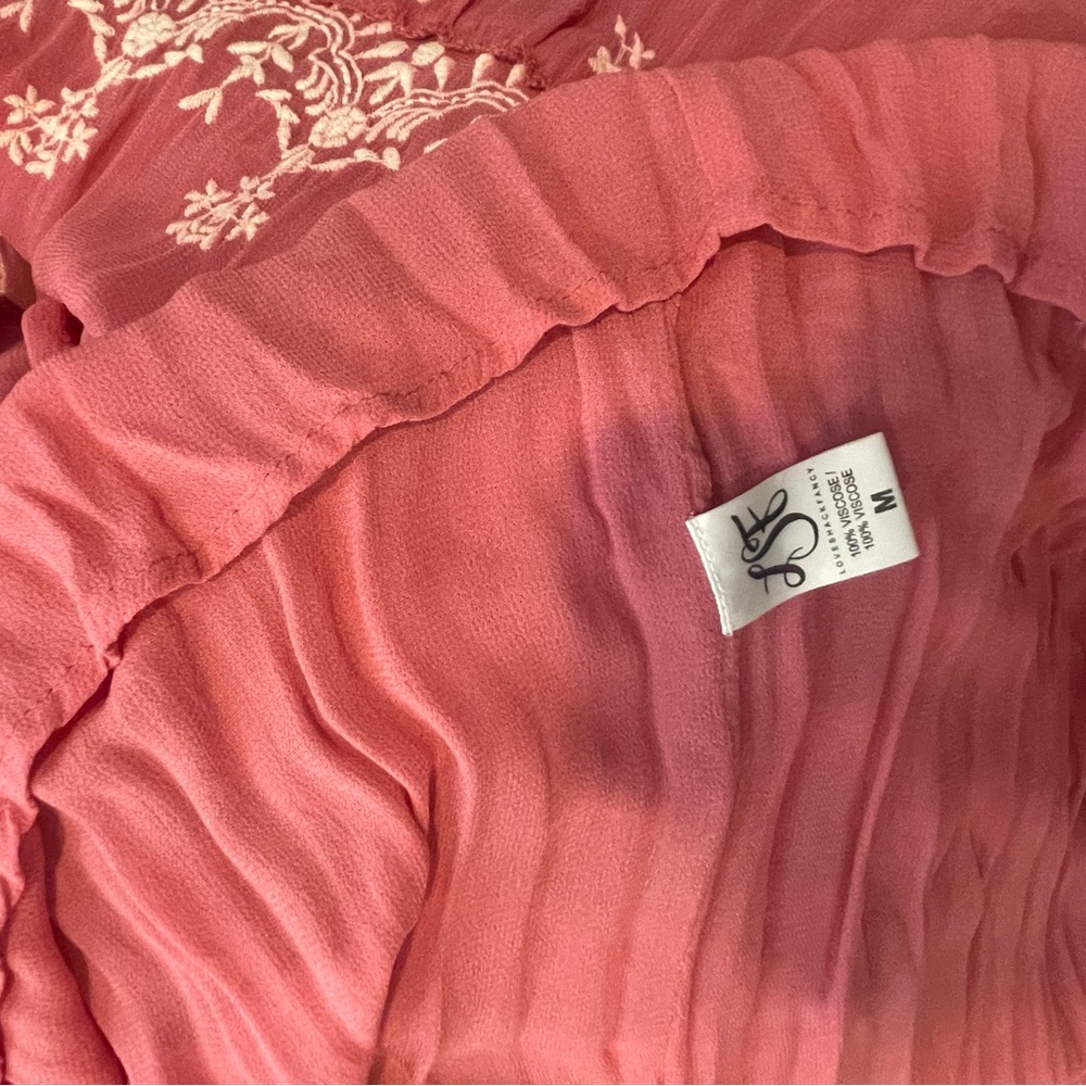 LoveShackFancy Floral Embroidered Maxi Dress - Picture 6 of 7